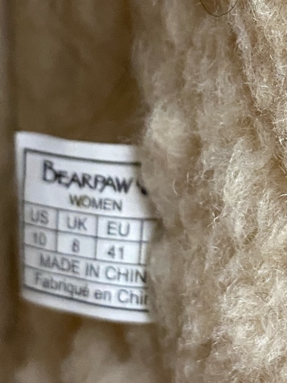 BearPaw Women's Suede Shearling Cuff Ankle Booties in Camel 1257W-ABBY SIZE 10 - Picture 11 of 14